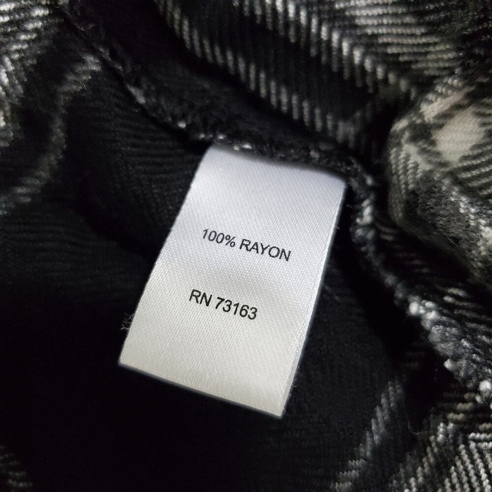 NWT Spense Black White Plaid Shirtdress Pockets Size 10 Old Money Quiet Luxury - Picture 10 of 10